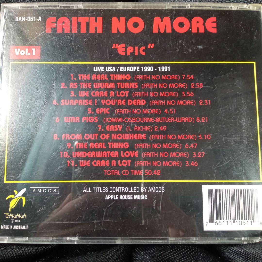 洋楽 faith no more epic vol.1