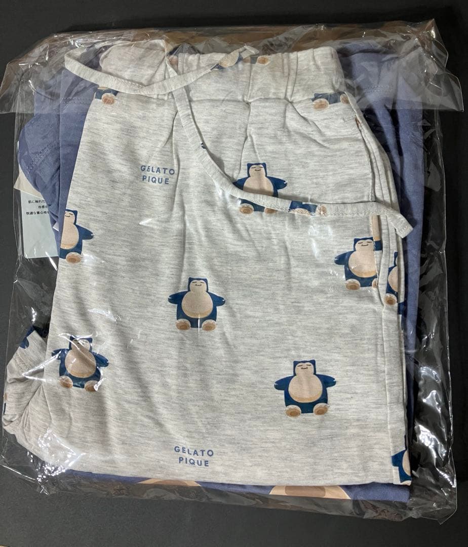 ジェラートピケ　ポケモンスリープ　プリントTシャツショートパンツセット　カビゴン