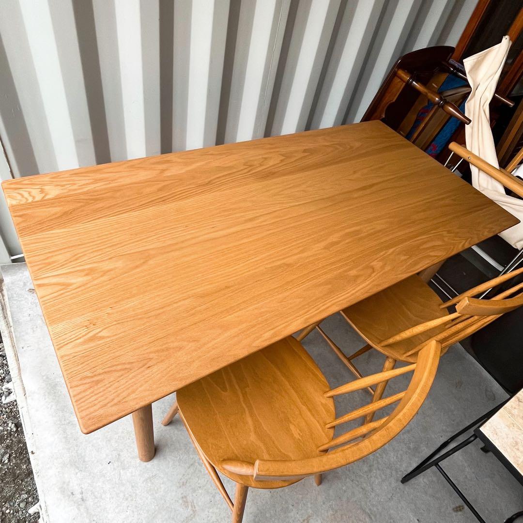 取付無料！ウニコ SOVI 北欧風天然木ダイニングテーブル・ベンチ・チェア2脚✨