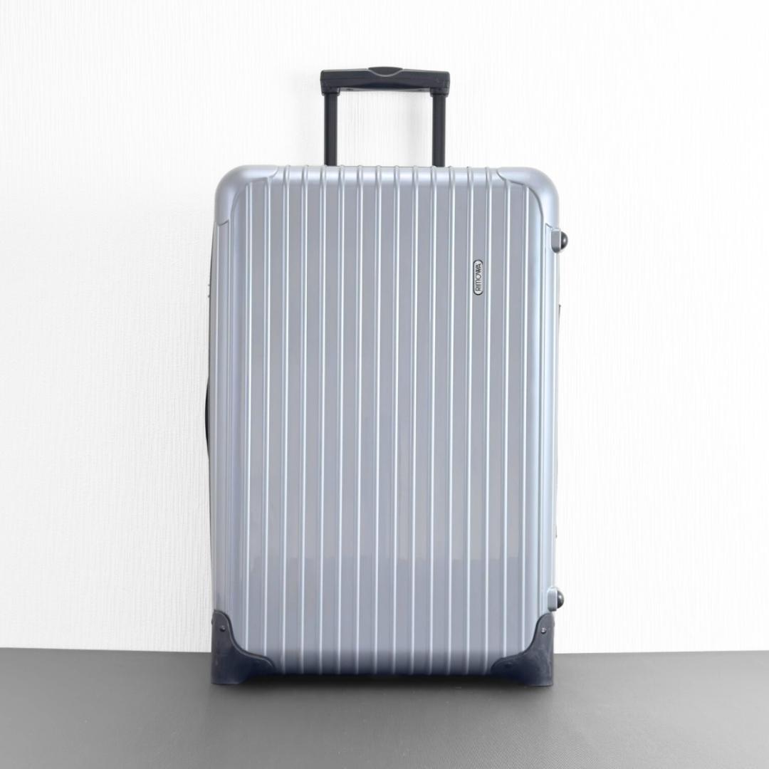 美品 リモワ サルサ 63L 2輪 機内持ち込み TSAロック付属 シルバー系