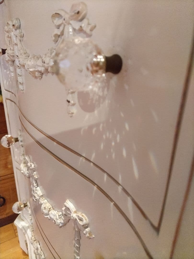 フレンチドロワー　フランスアンティーク　フレンチチェスト　シャビー　引き出し