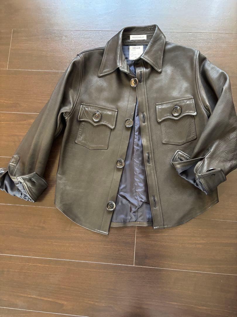 定価￥193600　レザージャケット　MadisonBlue