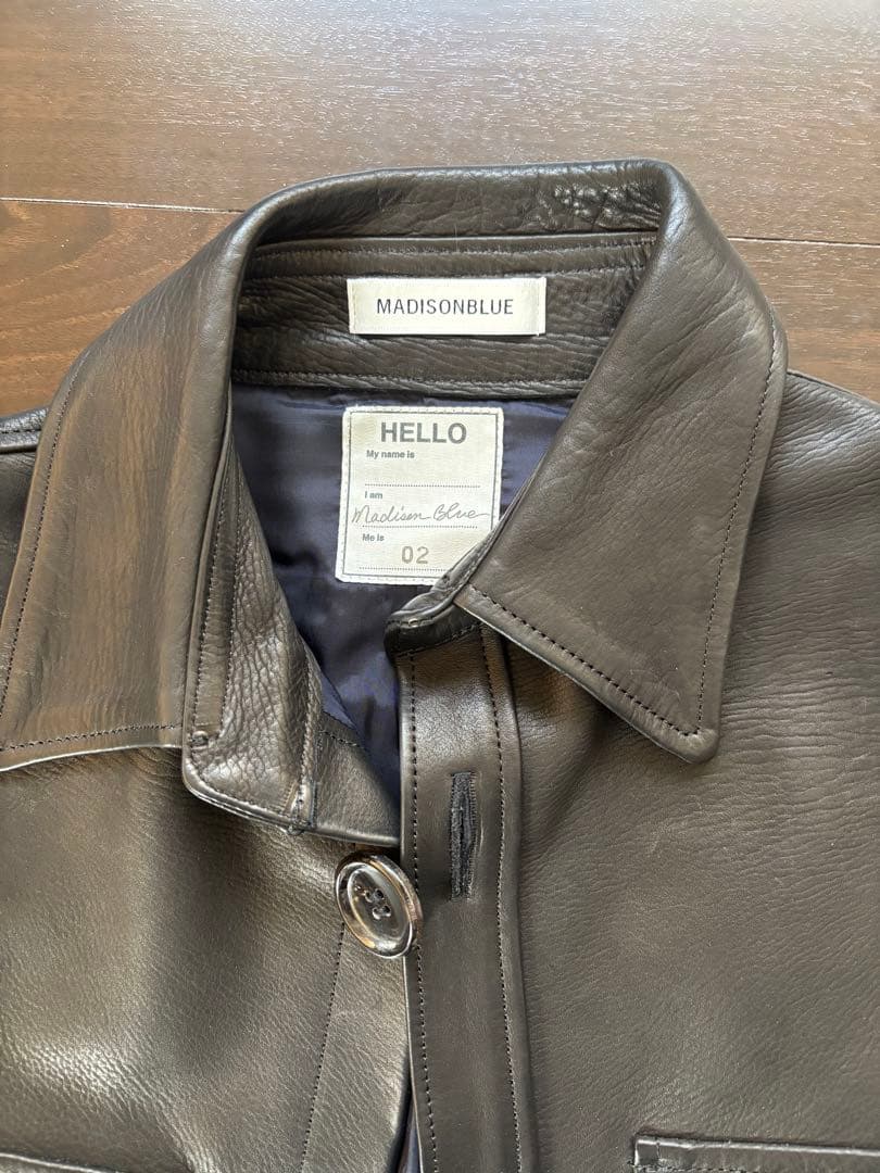 定価￥193600　レザージャケット　MadisonBlue