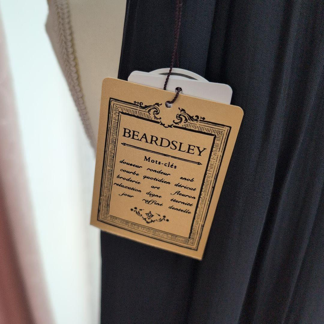 ビアズリーシワシフォンギャザーパンツ・新品未使用、サイズ1ブラック