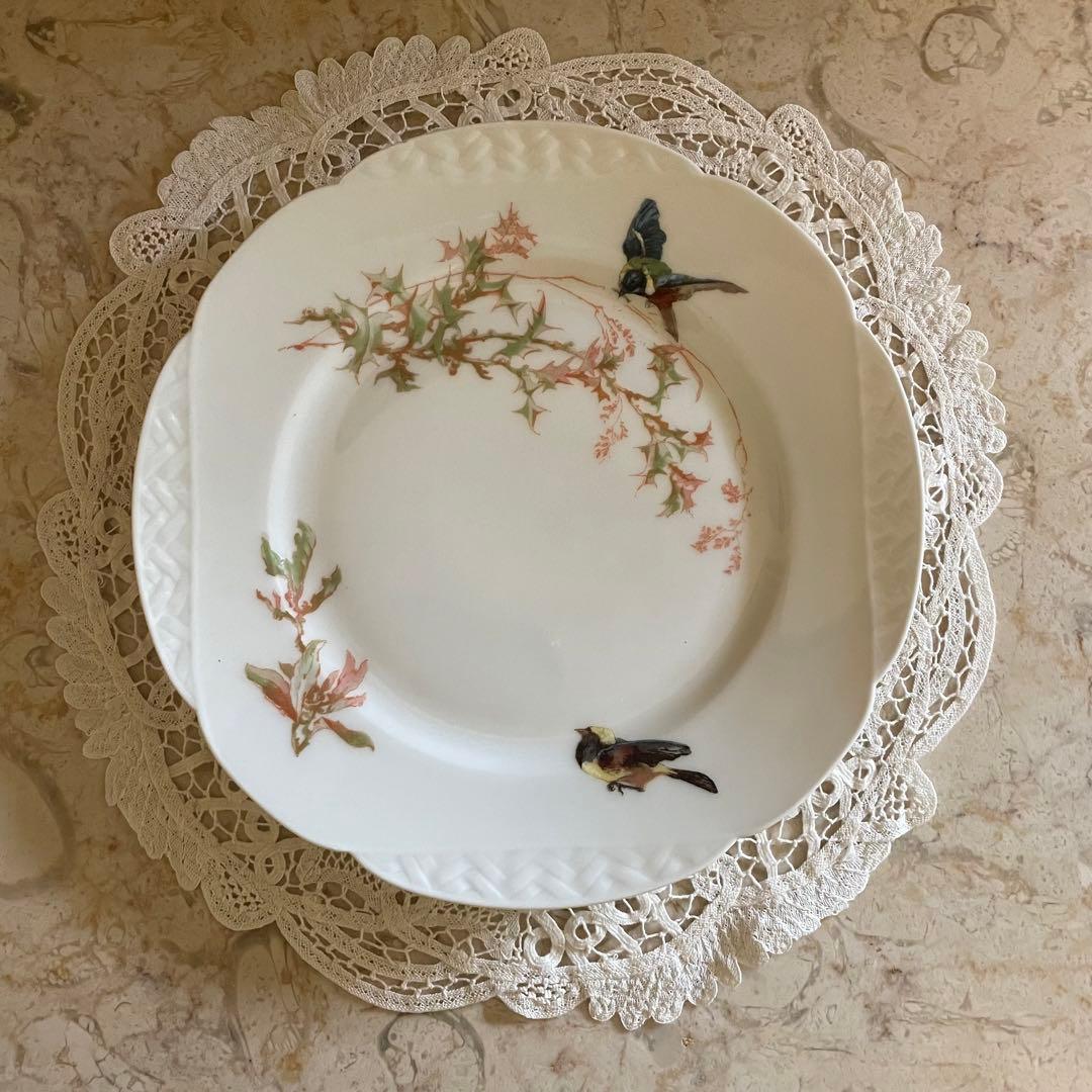 フランス アンティーク♡ リモージュ　ジャポニズム 鳥　皿　６枚