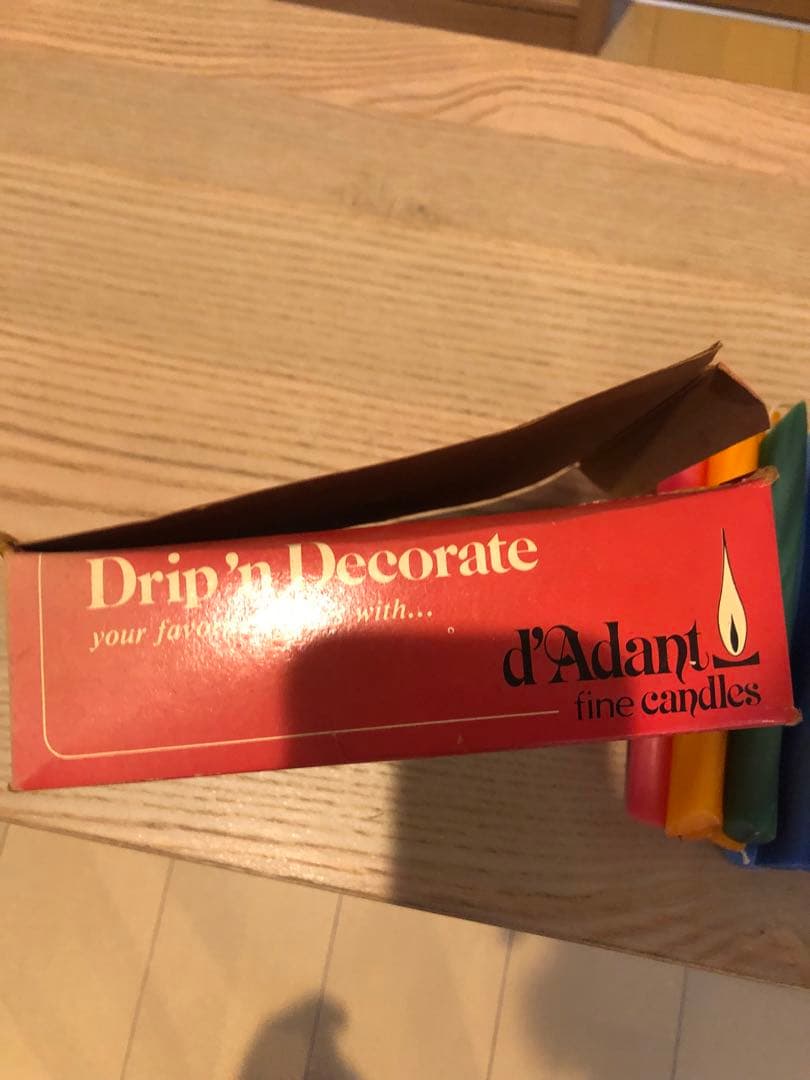 70's DEAD STOCKビンテージ壁掛けミラー&ドロップキャンドルスタンド