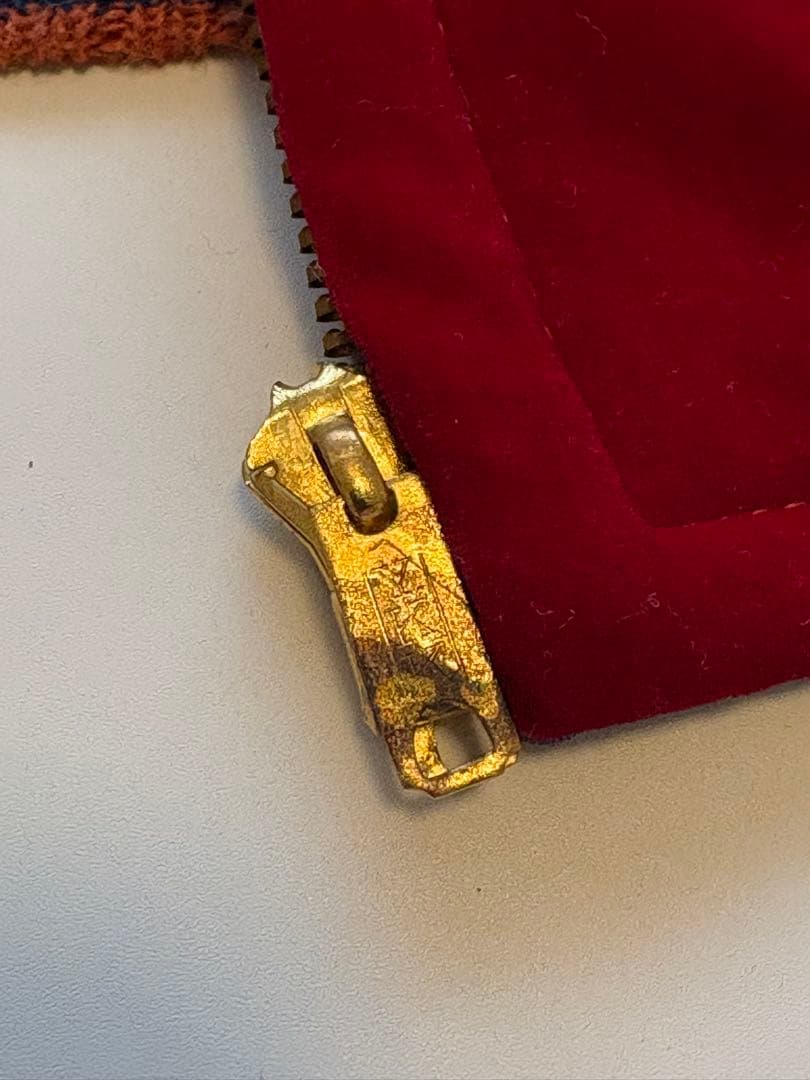 トシ　50s スカジャン 赤別珍/鷲　キルティング青/虎