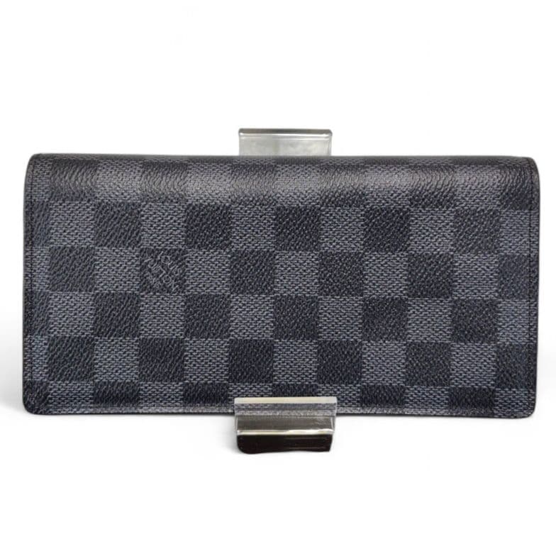 ぽ*ゃ様 ルイヴィトン ダミエグラフィット ポルトフォイユ・ブラザ 二つ折り長財