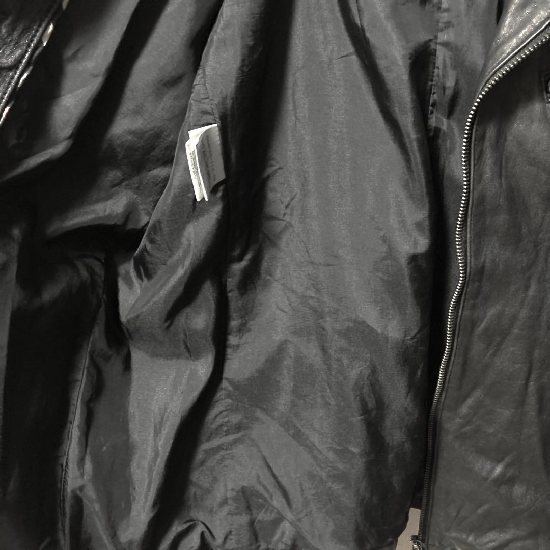 超美品 バーバリーブラックレーベル ライダースジャケット レザージャケット