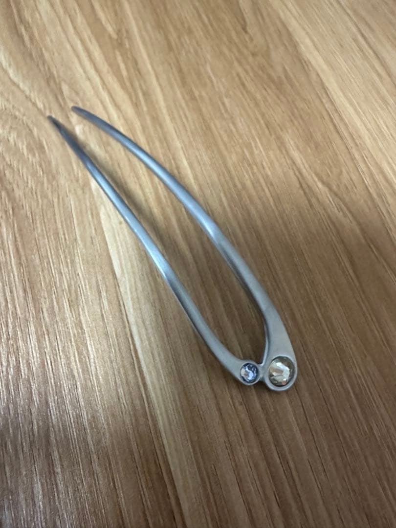 コレットマルーフ ジュエルドキャストメタル ヘアピン　シルバー　新品