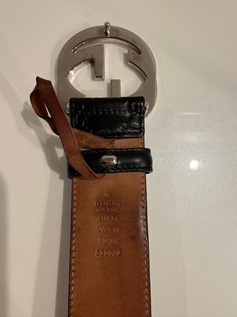 12/28まで限定値引き　GUCCI ダブルGベルト　グッチ希少バックル