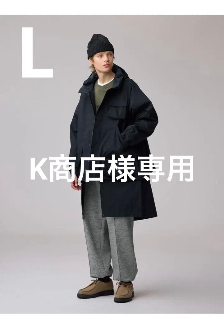 GU×ENGINEERED GARMENTS パデッドシェルパーカ ネイビー L