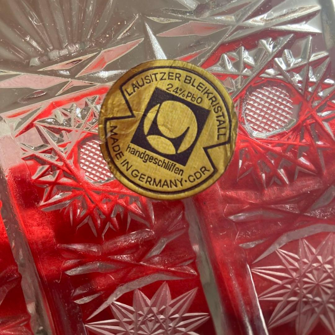 特大 クリスタルボウルLAUSITZERドイツ磁器BLEIKRISTALL24%