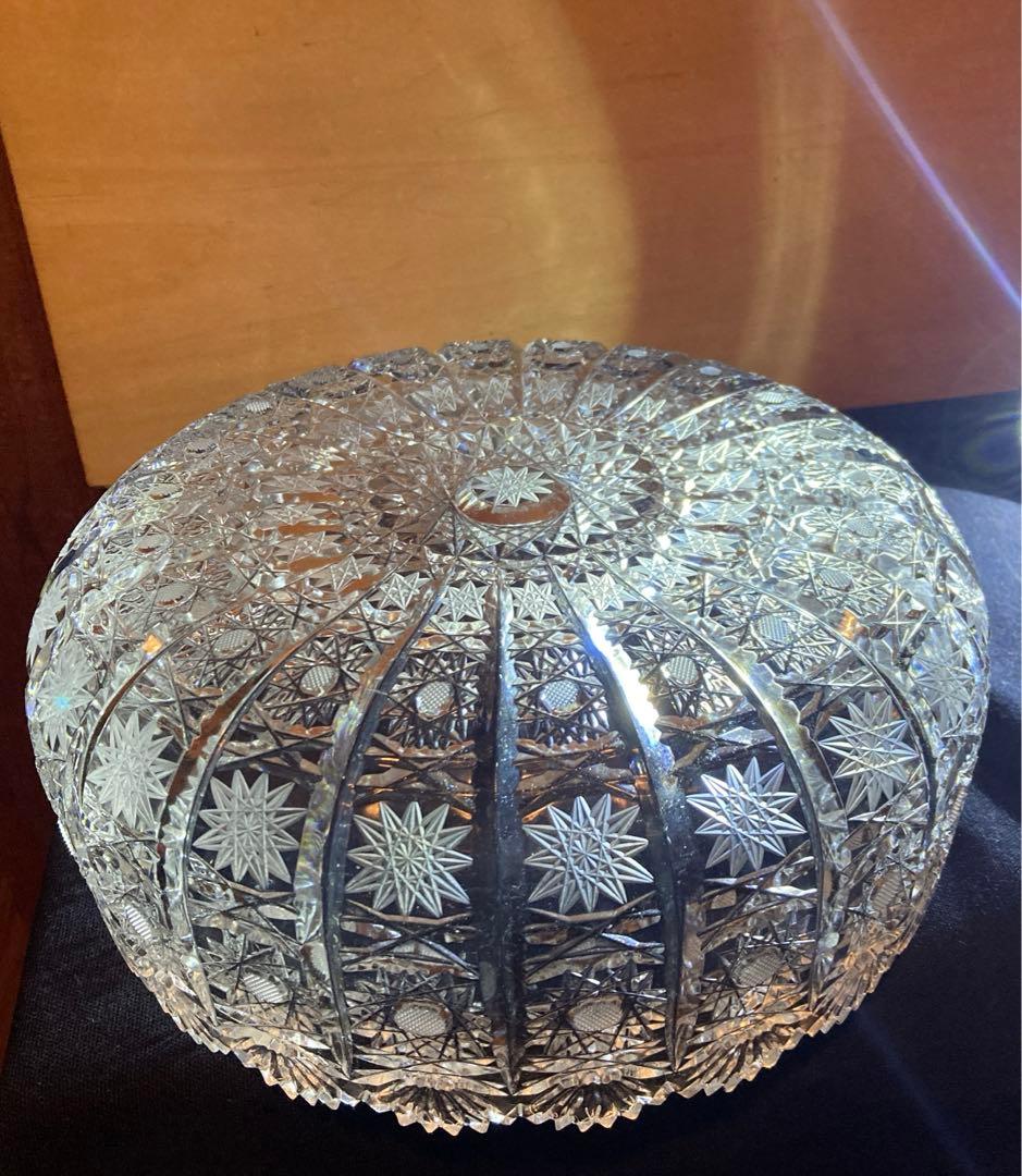 特大 クリスタルボウルLAUSITZERドイツ磁器BLEIKRISTALL24%