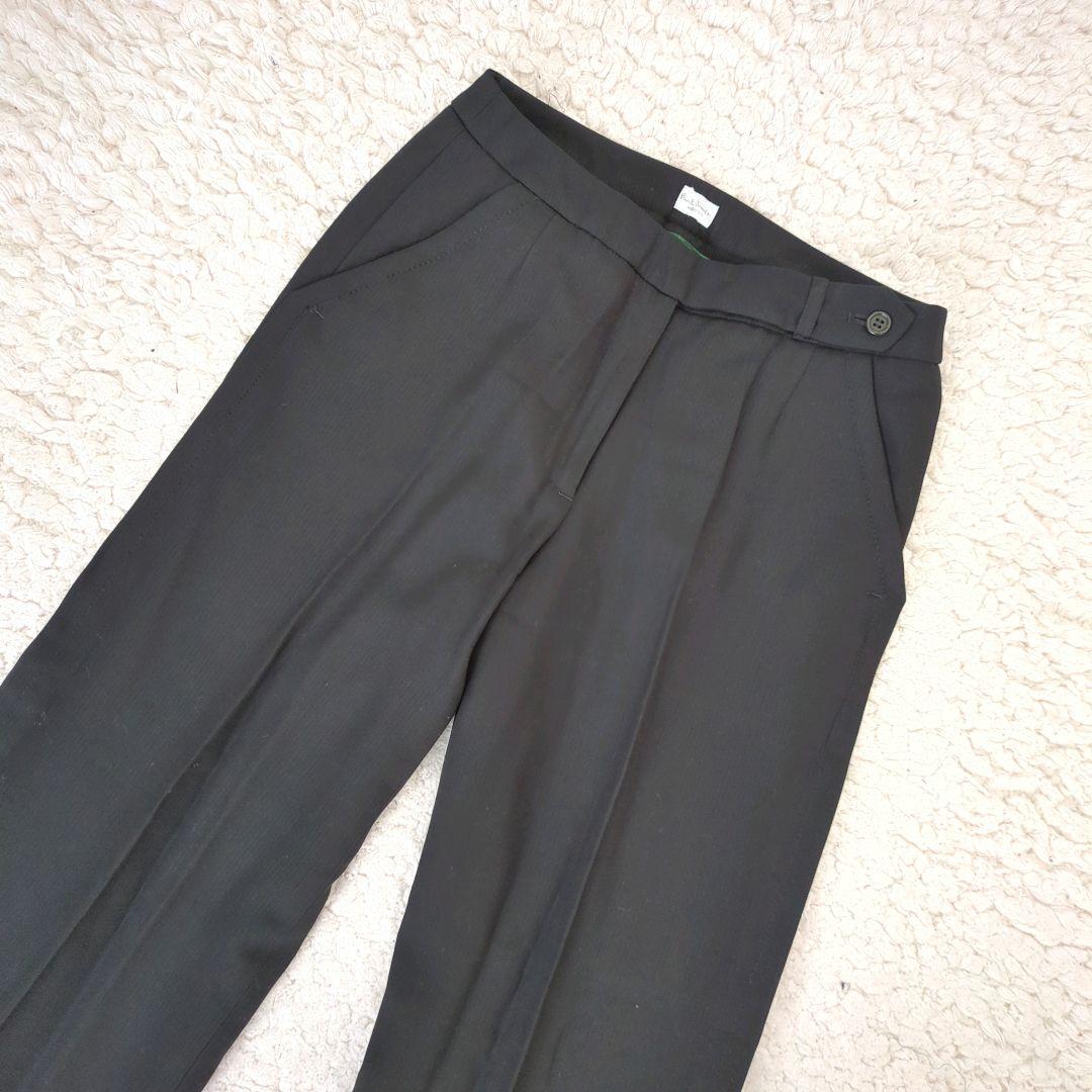 美品 ポールスミス セットアップ パンツ ブラック 裏地グリーン 40