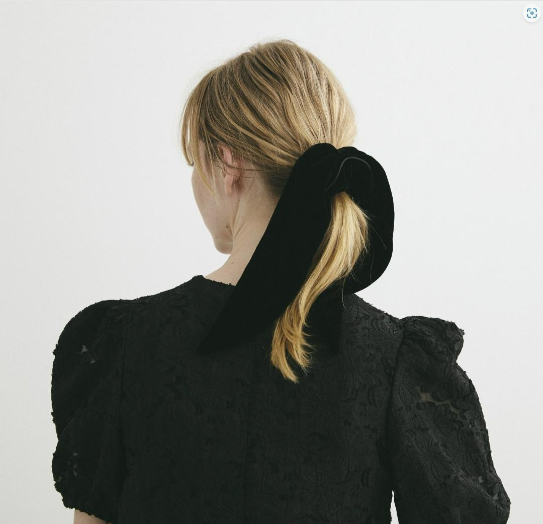 アレクサンドル ドゥ パリ タキマキ シュシュ ブラック フランス製