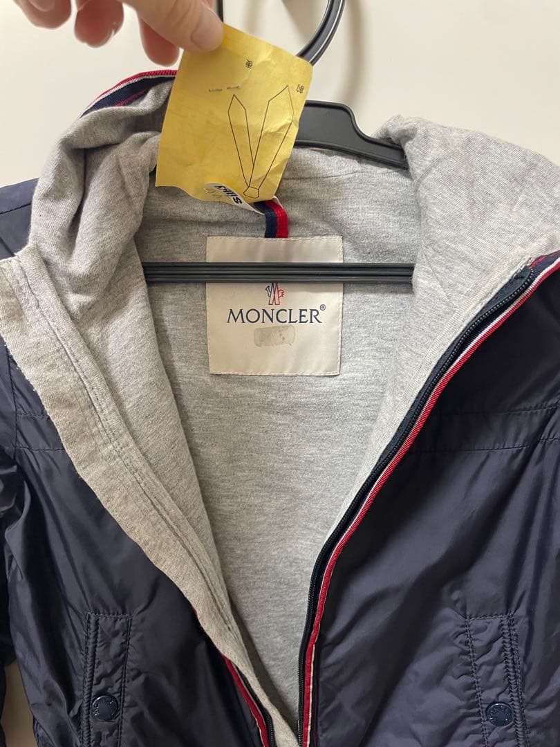 モンクレール☆ネイビー定番アウターANTONレインジャケット3Y