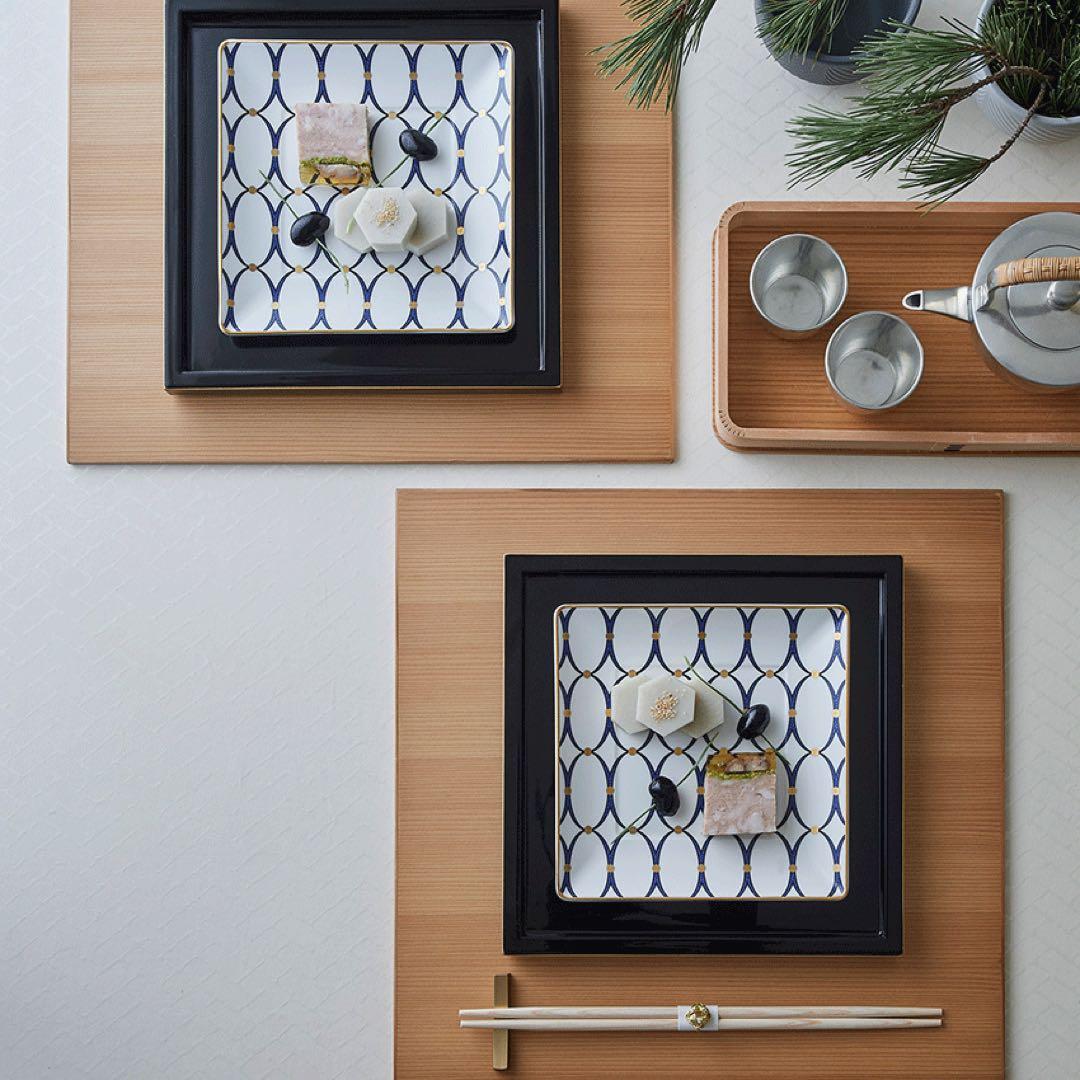 新品！ウェッジウッド　ルネッサンス ゴールド スクエア トレイ　2枚セット