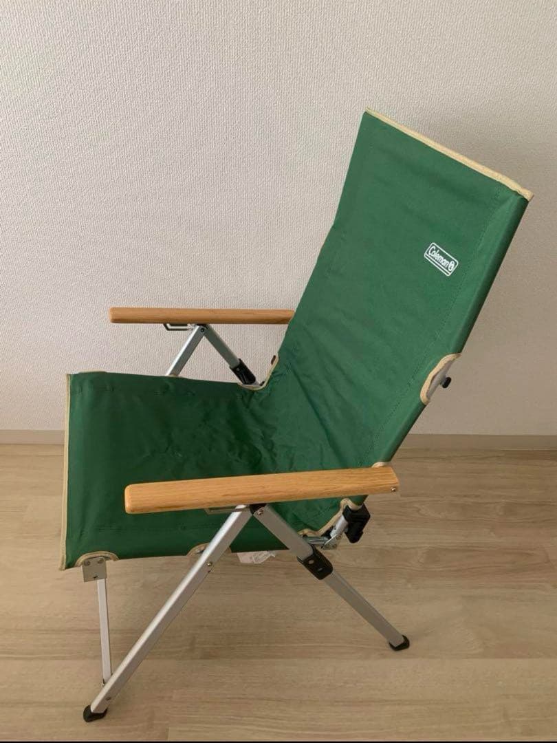 値下げ【美品】Coleman アウトドアチェア　グリーン