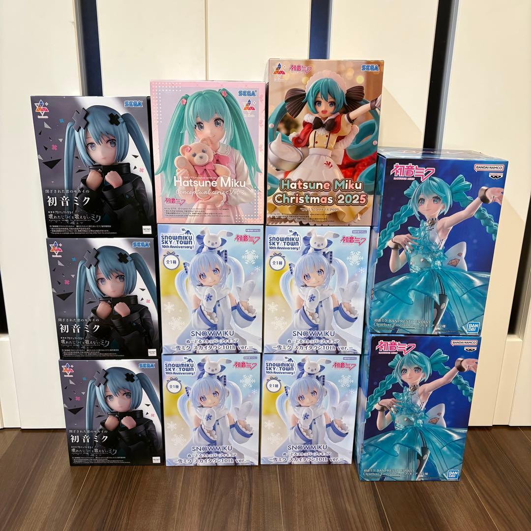 初音ミク　雪ミク　ルミナスタ　フィギュア　まとめ売り　プロジェクトセカイ