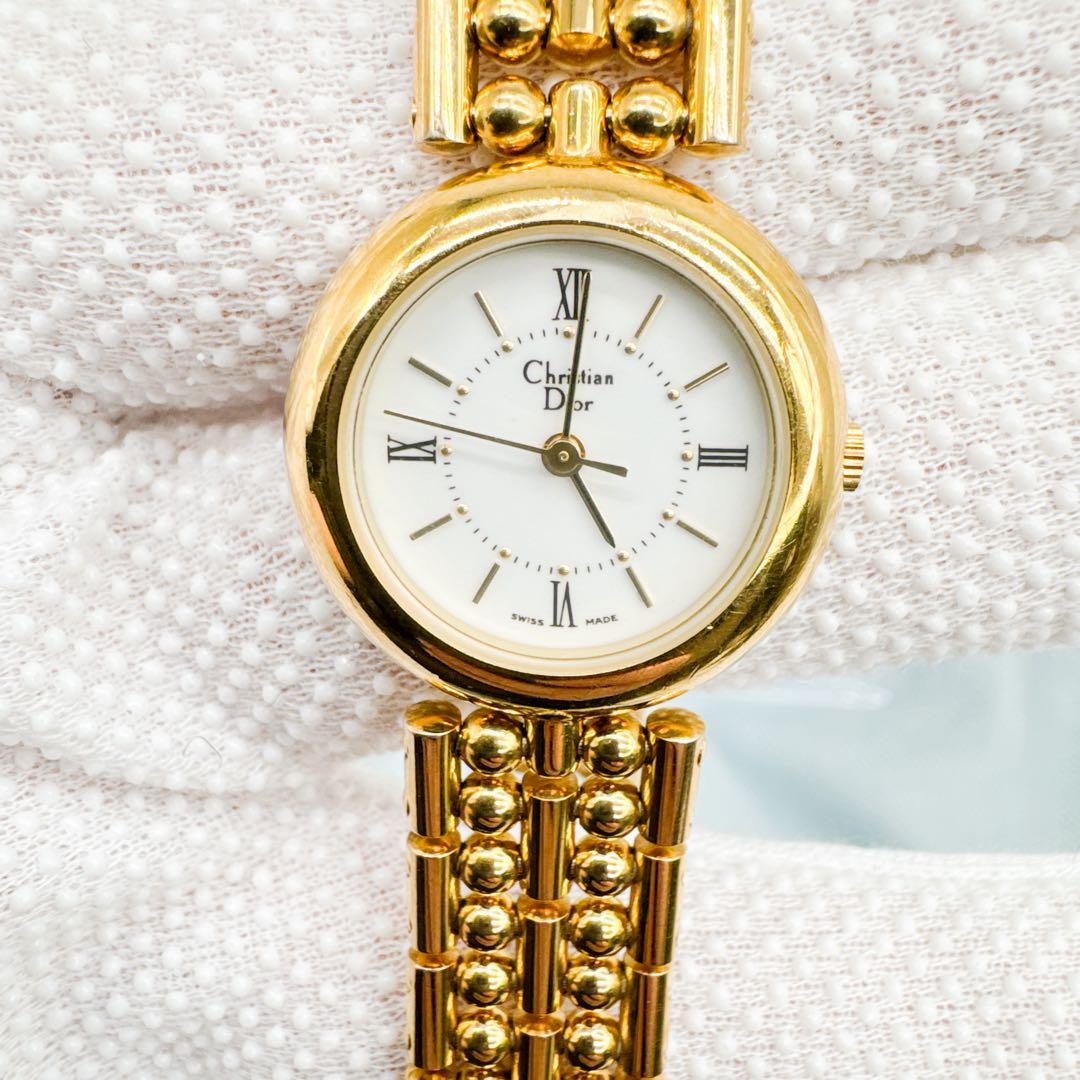 ✨Christian Dior 3019 ラウンド GPクオーツ レディース