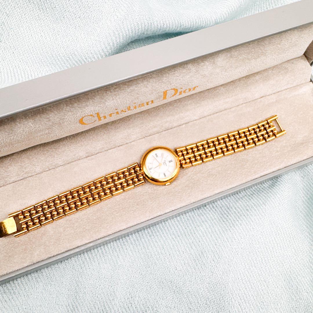 ✨Christian Dior 3019 ラウンド GPクオーツ レディース