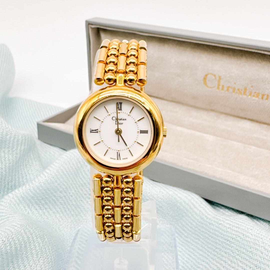 ✨Christian Dior 3019 ラウンド GPクオーツ レディース
