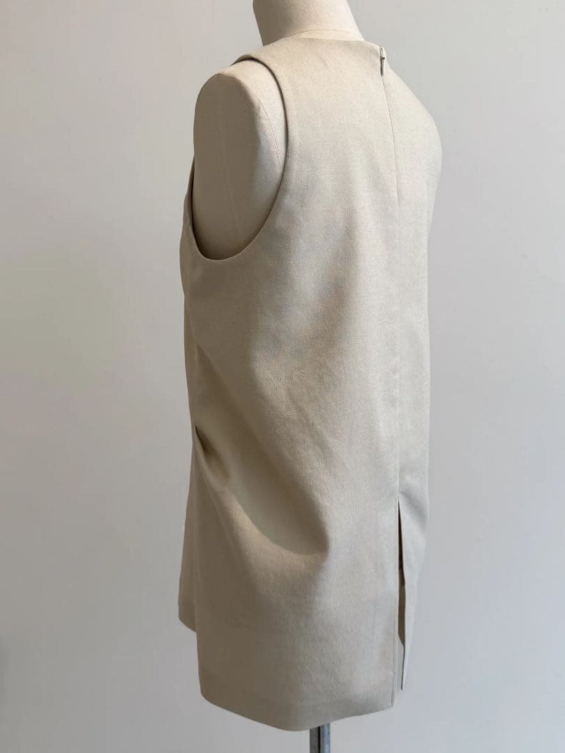 【H】neau linen tops cream