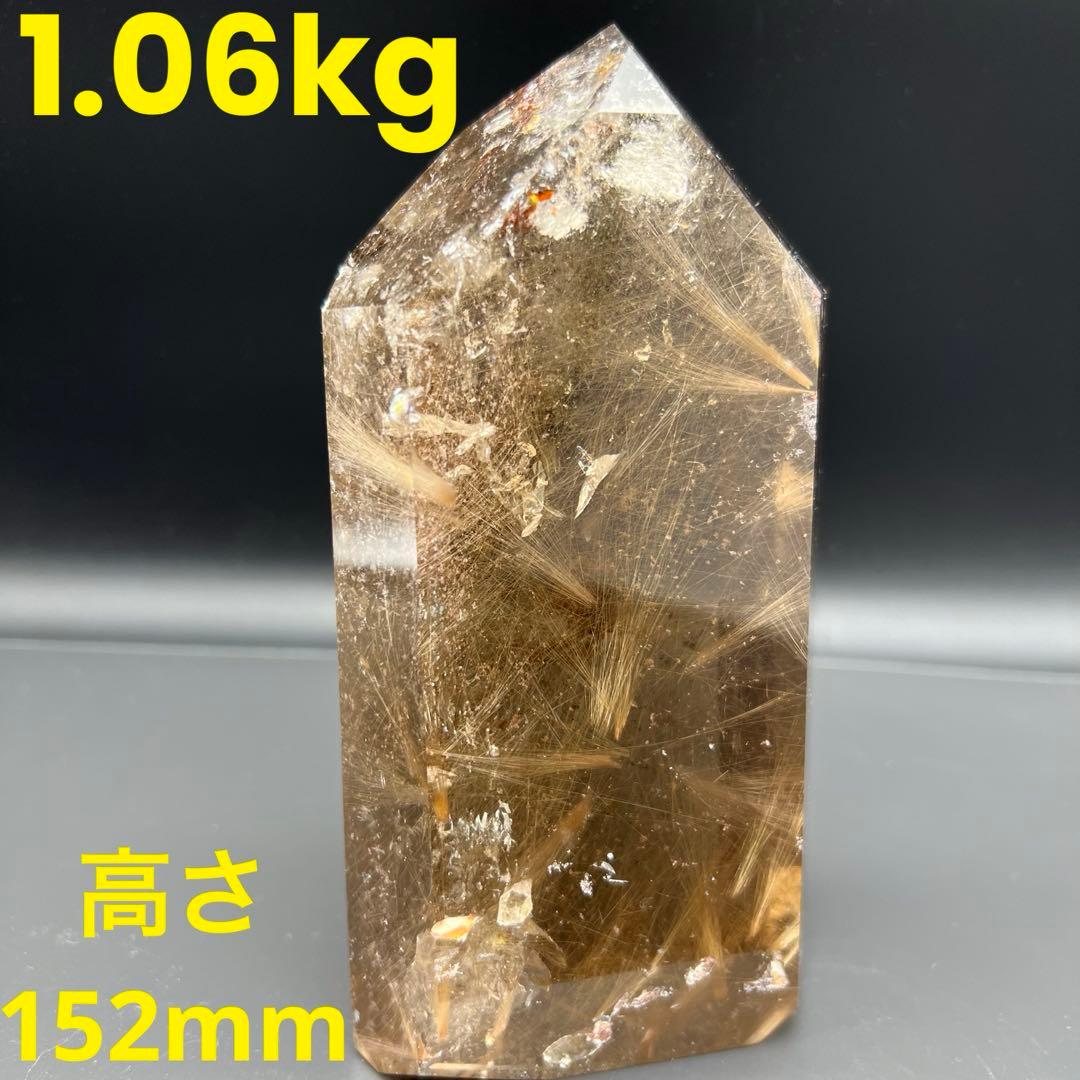 新春特別限定特価‼️☆極大サイズ☆極品美宝☆ゴールドタイチンルチル 六角柱 天然石
