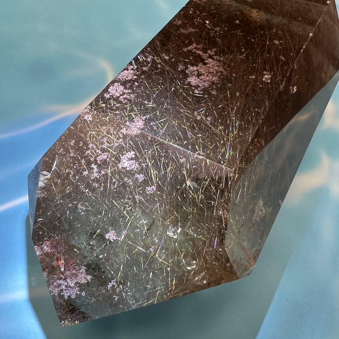 新春特別限定特価‼️☆極大サイズ☆極品美宝☆ゴールドタイチンルチル 六角柱 天然石