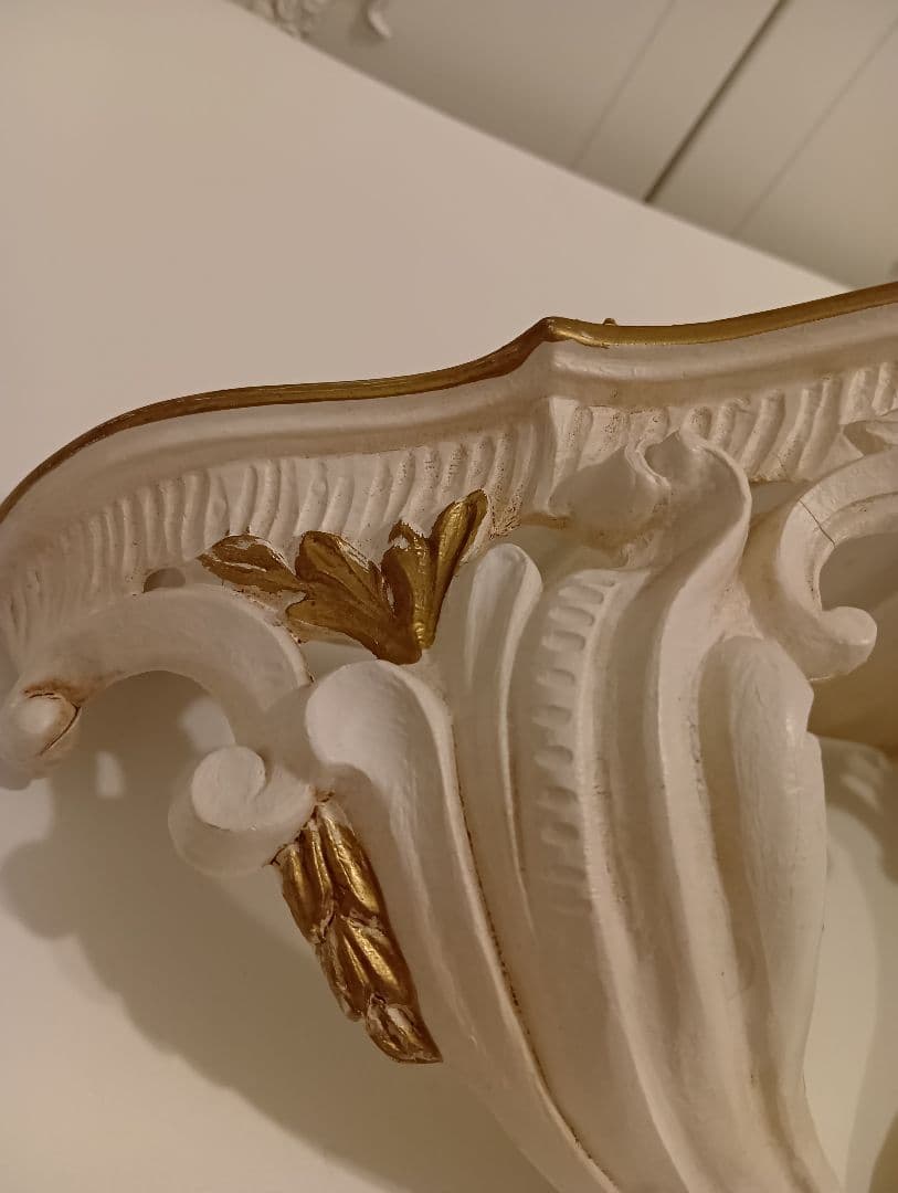 イタリア製　アンティーク　ロココ調　ミラー　コンソール　セット　姫　インテリア