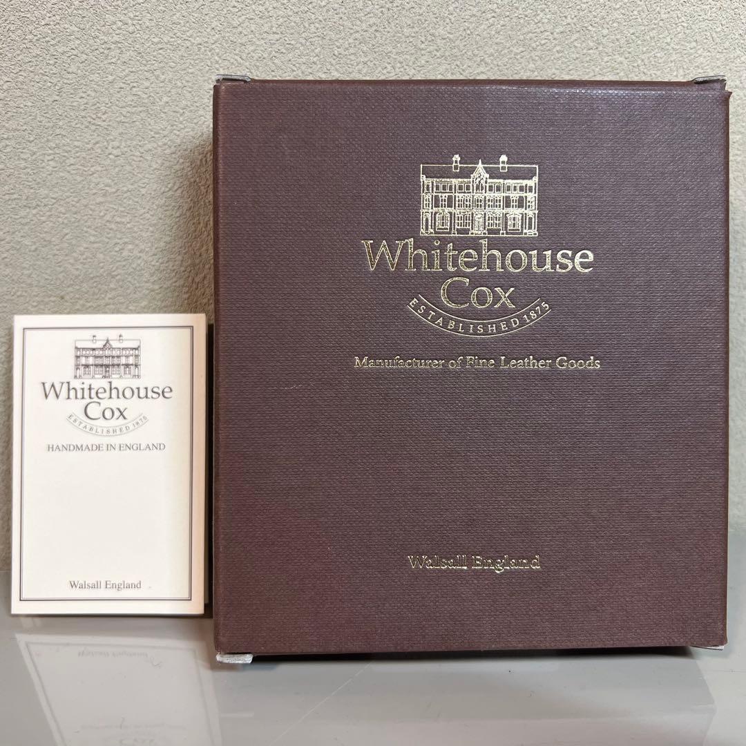 【数回使用程度】ホワイトハウスコックス 二つ折り財布 S7532 ブラック 箱付