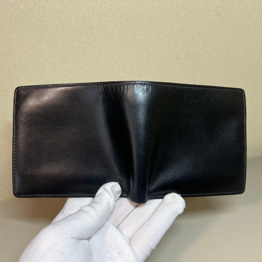 【数回使用程度】ホワイトハウスコックス 二つ折り財布 S7532 ブラック 箱付