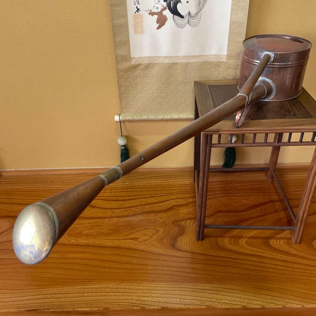 根岸産業「銅製 長竿如雨露４号」【昭和レトロ】