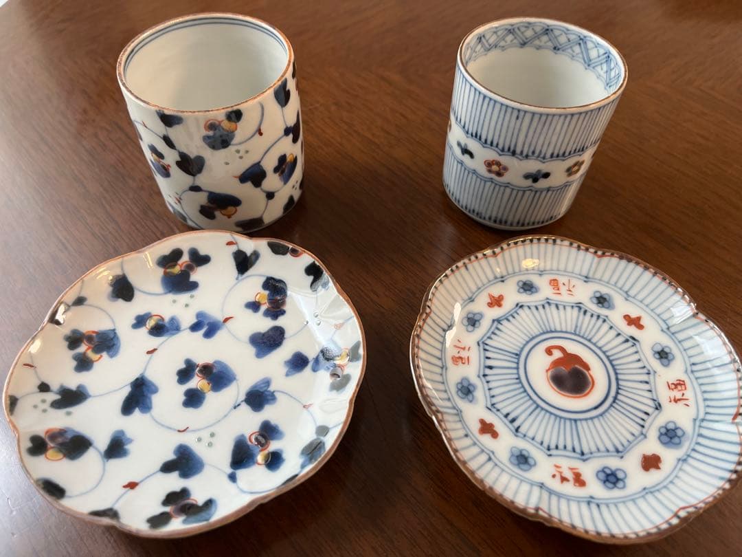 ♦︎美品♦︎ 中荒江道子さん　湯飲みと小皿の4点セット