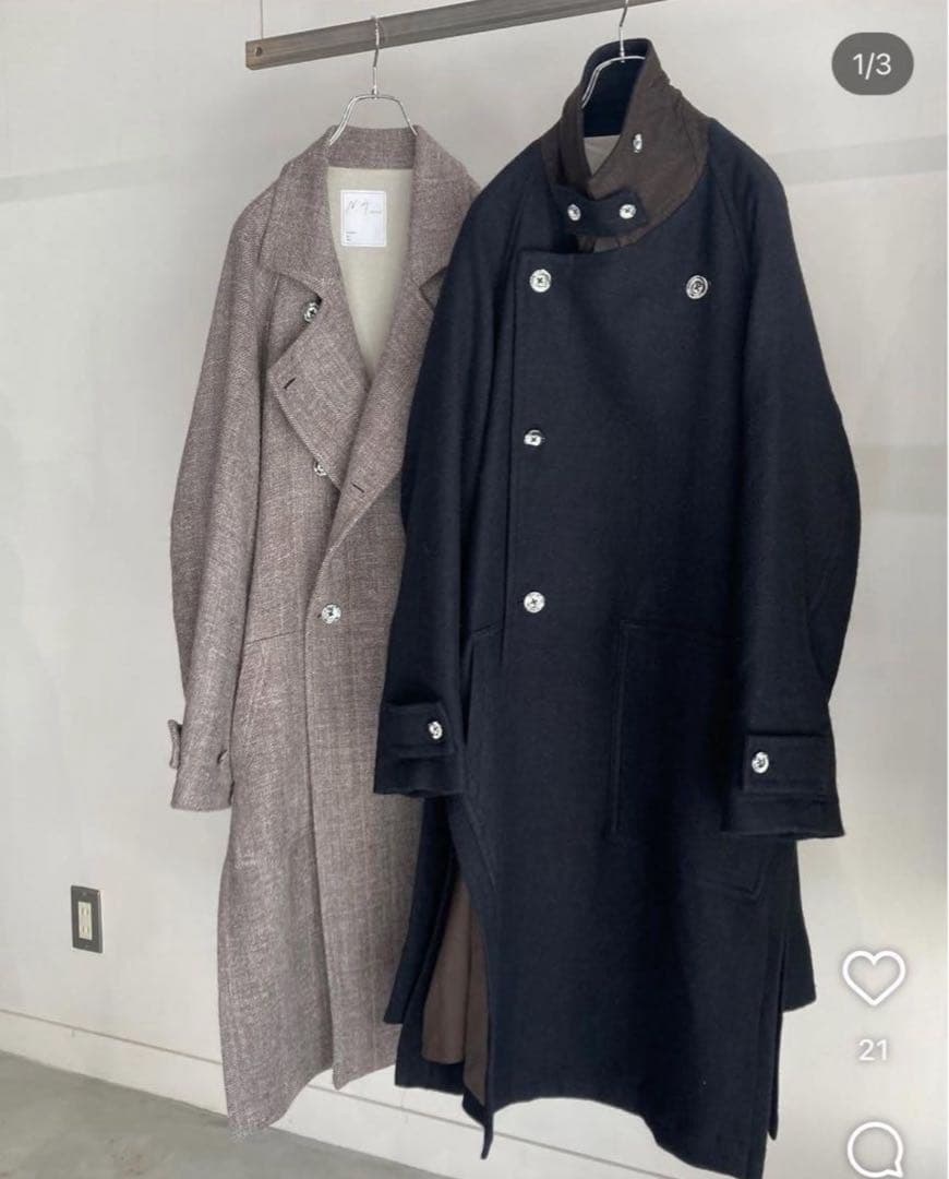 ANCELLM アンセルム DOUBLE-BREASTED COAT コート