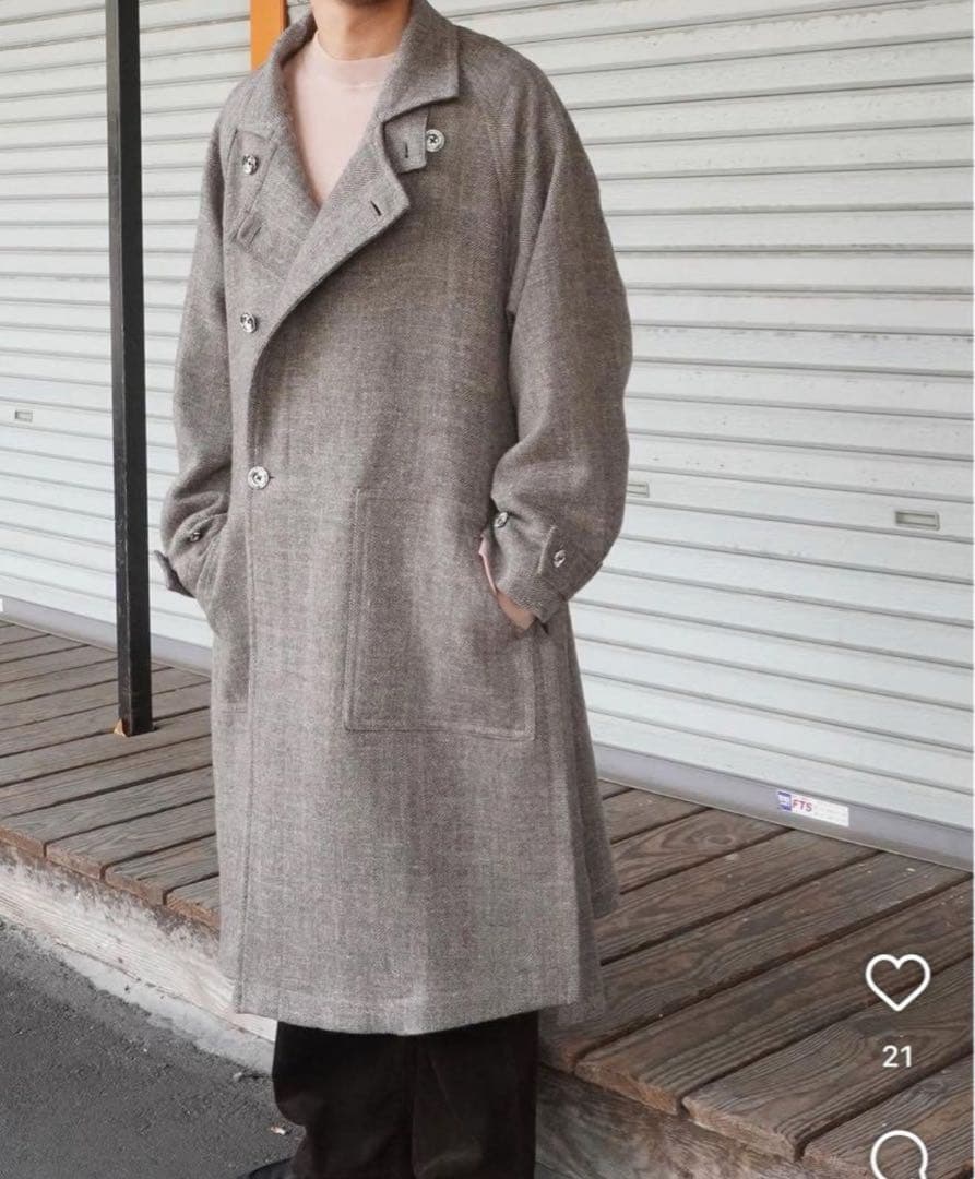 ANCELLM アンセルム DOUBLE-BREASTED COAT コート