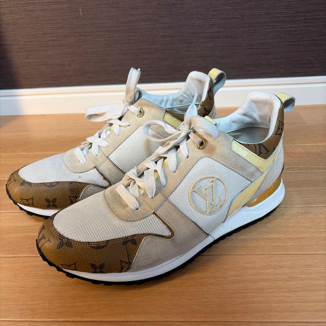 【希少✨】ルイヴィトン スニーカーランアウェイ モノグラム LVロゴ27cm相当