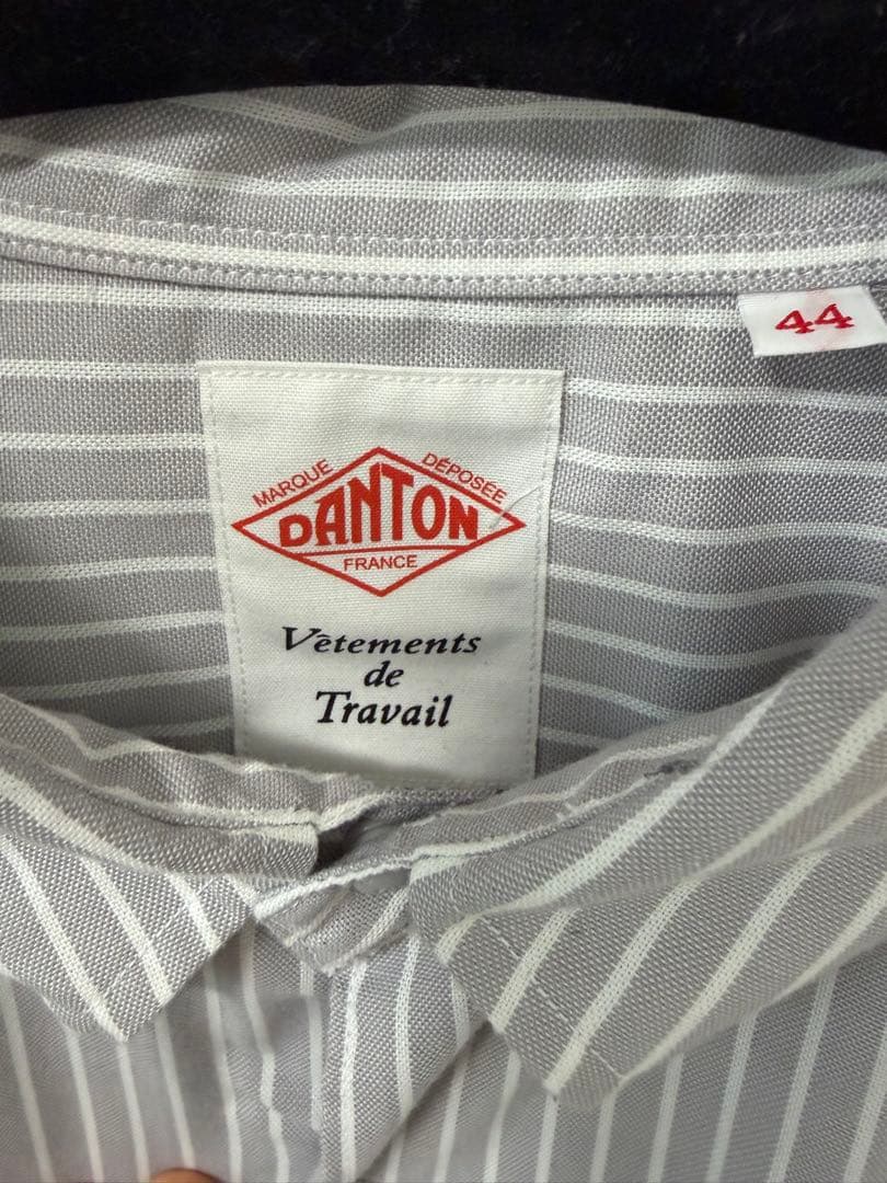 DANTON OXFORD B.D SHIRT 44 グレー