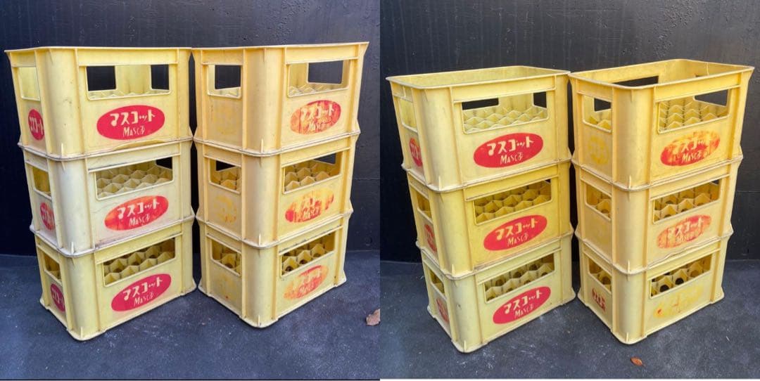 ジュース瓶ケース 12個　コンテナ　ケース　ボックス　ビールケース④