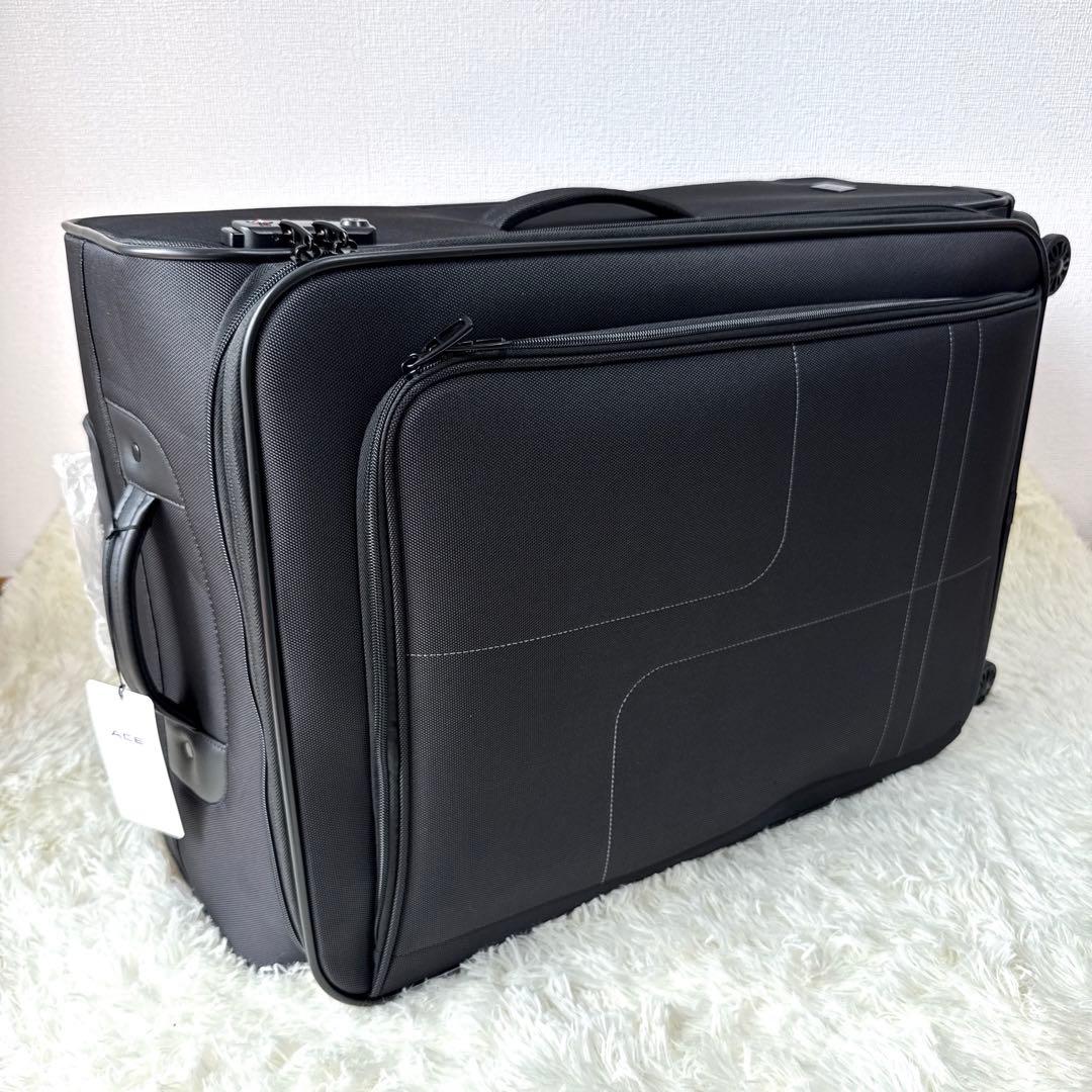 超軽量 新品未使用 【エース】ソフトキャリーケース L TSAロック ブラック