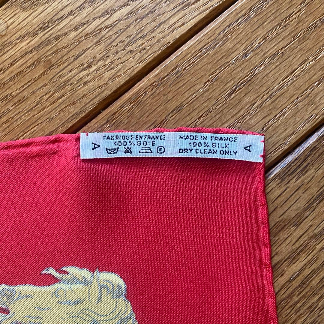 〈美品〉エルメス　スカーフ　LA PROMENADE DE LONGCHAM