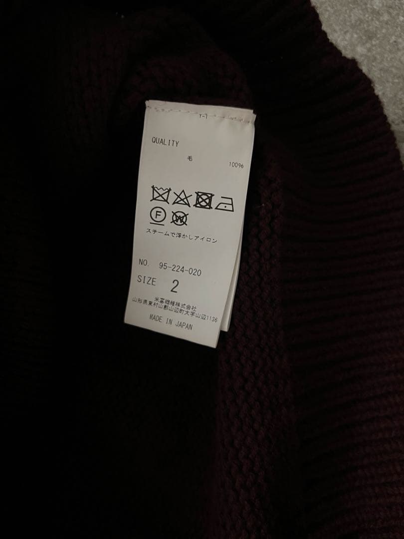 トップス YONETOMI SOFT LAMB WOOL KNIT CARDIGAN