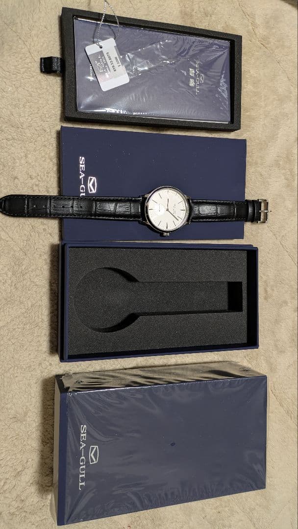 値引中！ SEAGULL 6075 ほぼ新品！自動巻 スモセコ サファイア！