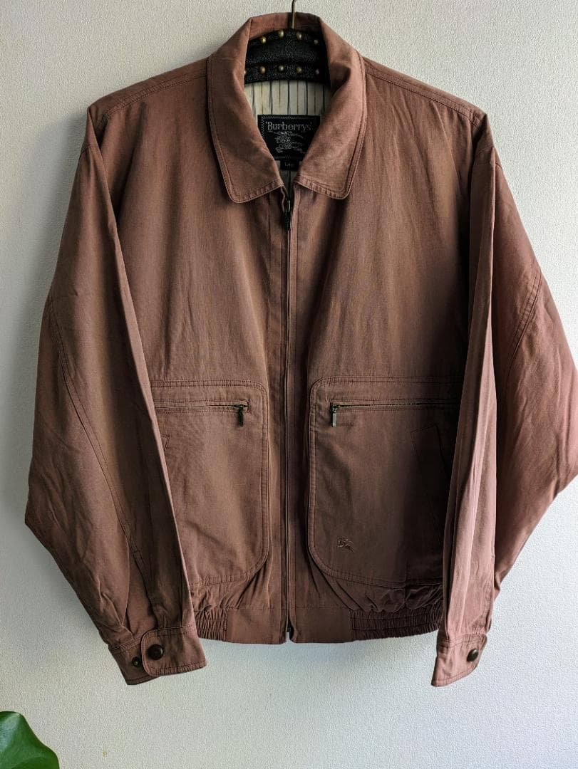80s BURBERRY スイングトップ ブルゾン ジャケット L