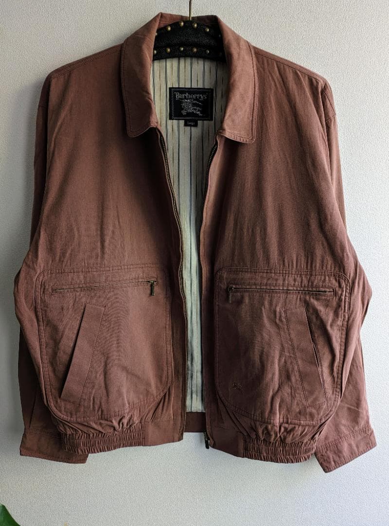 80s BURBERRY スイングトップ ブルゾン ジャケット L