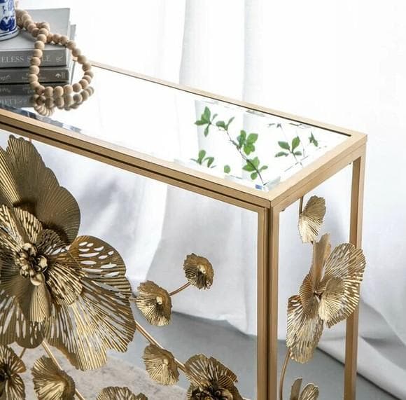 コンソール アイアン ゴールド ロータス モダン クラシック 85479CL