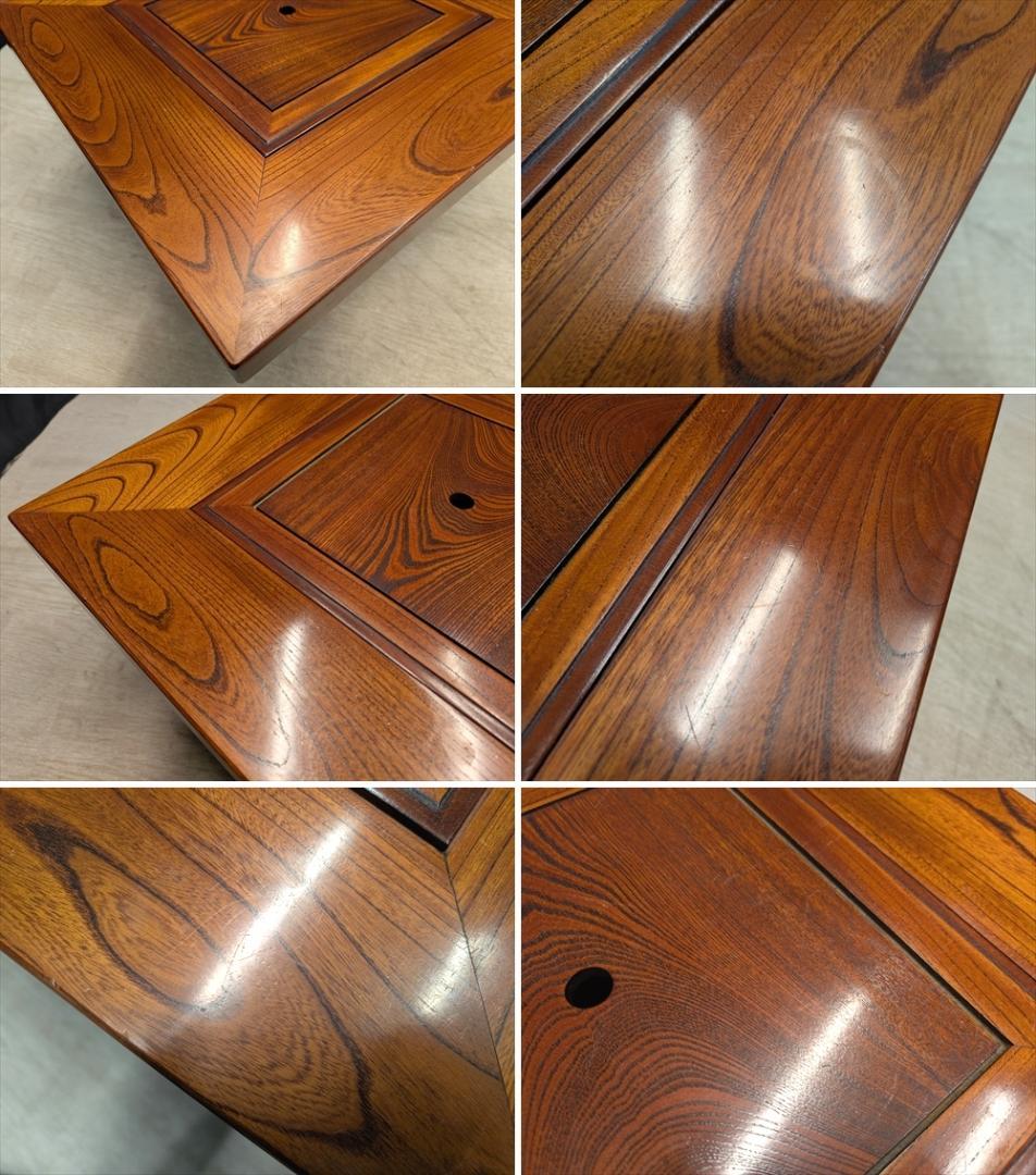 欅 ケヤキ　無垢　関西火鉢　箱火鉢　角火鉢　火鉢　囲炉裏　いろり　炉端　引き出し