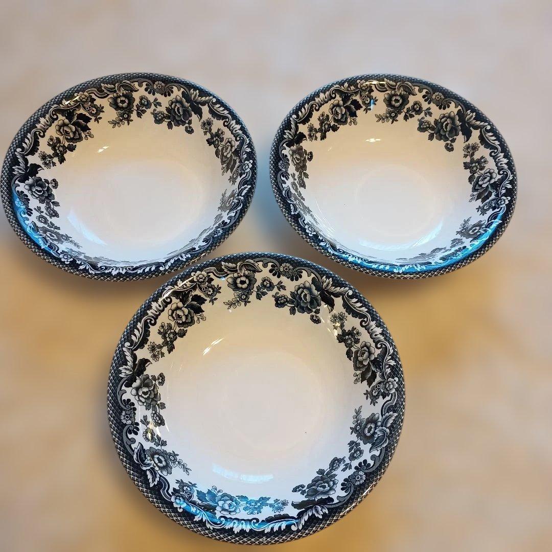 新品★3枚セット スポード デラメア DELAMERE スープ　シリアルプレート