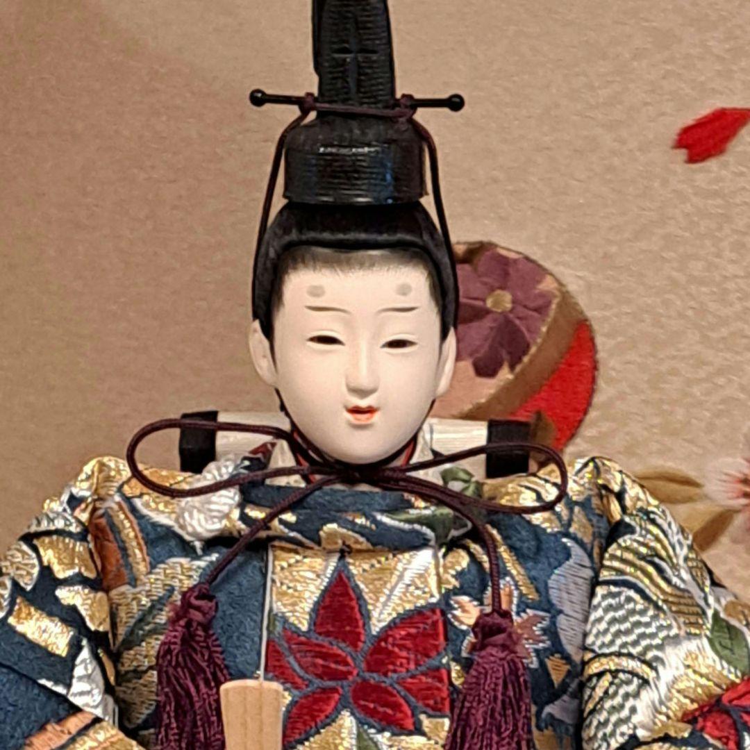 美品⭐お雛様⭐二人親王 コンパクト収納飾り